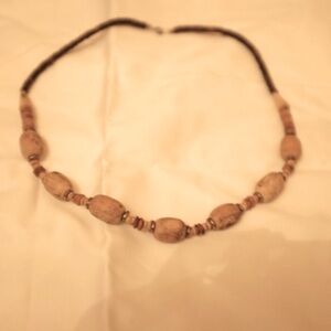 COPY - Mixed wooden beaded necklace tribal bohemian vibe